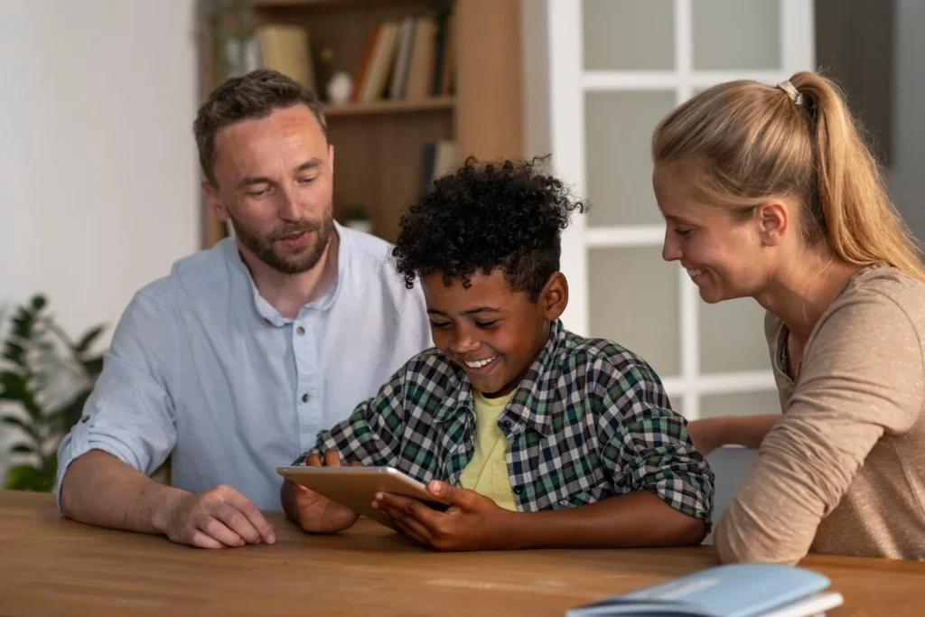 A educação parental auxilia a promover confiança entre pais e filhos